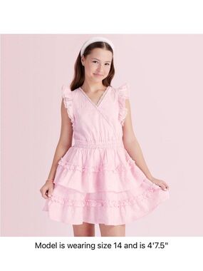 LoveShackFancy Embroidery Tiered Ruffle Dress